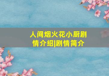 人间烟火花小厨剧情介绍|剧情简介